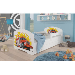 Bed Pepe Fire truck 70x140