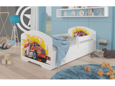 Bed Pepe Fire truck 70x140