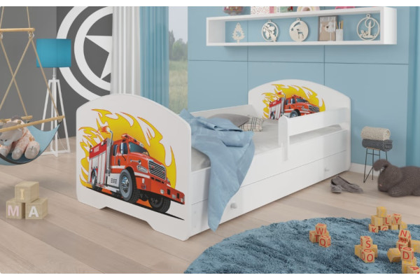 Bed Pepe Fire truck 70x140