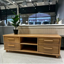 Natural wood TV stand SET4I