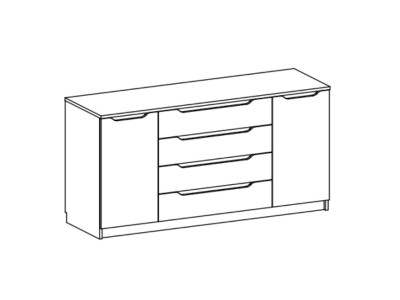 Chest of drawers MALTA 4st2d